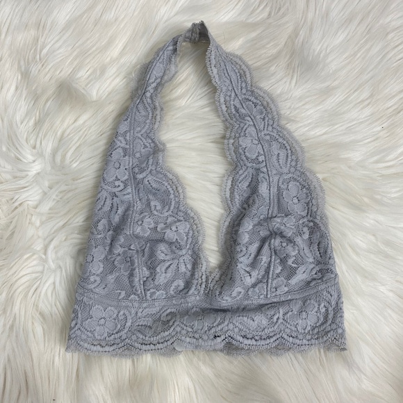 Urban Outfitters Light Grey Lace Bralette - Picture 1 of 3